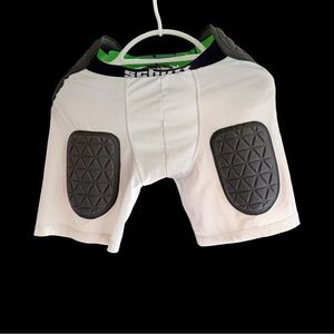 White Padded Sports Shorts